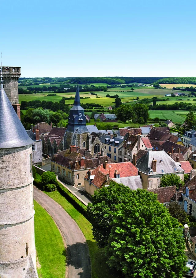 Montmirail - vue aérienne